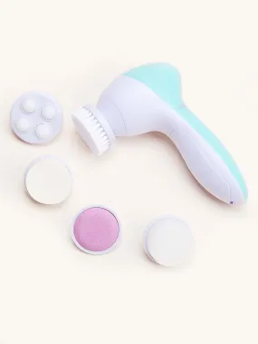 1pc Electric Cleansing Brush & 5pcs Brush Head