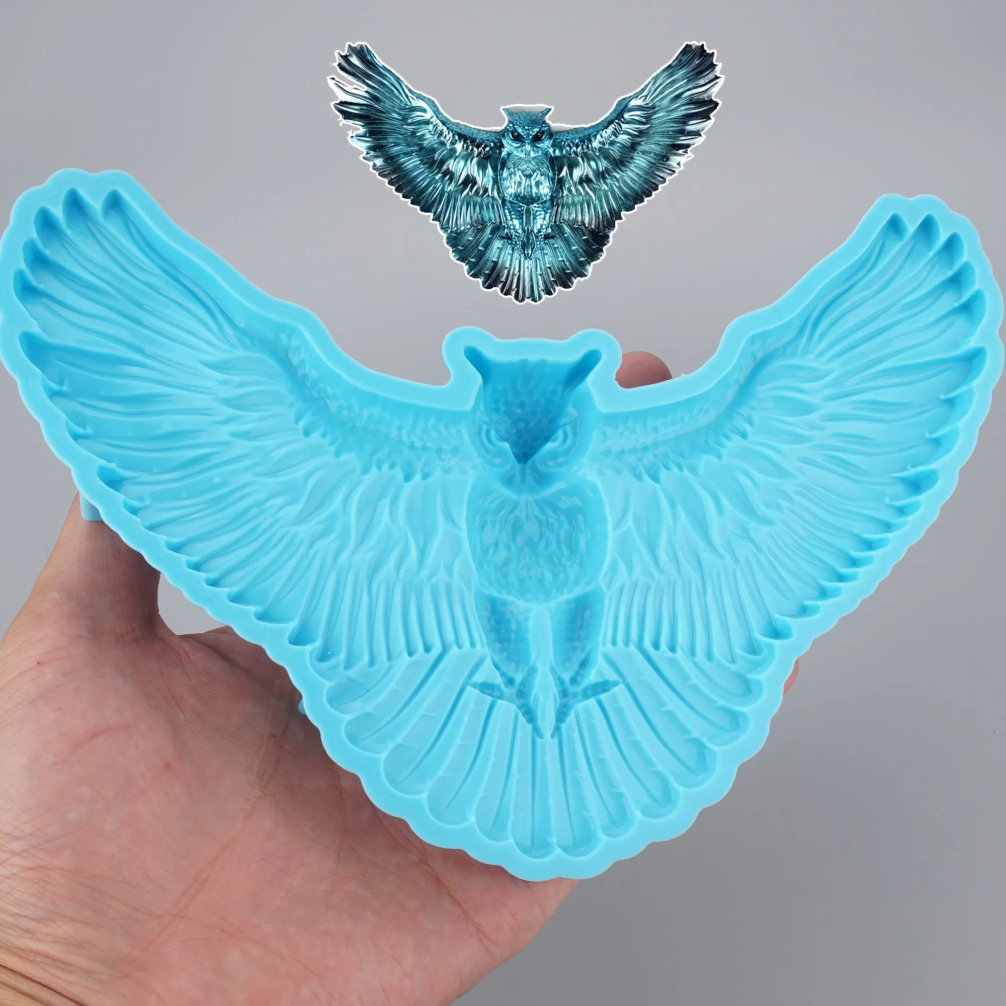 1PC Silicone Flying Owl Silicone Mould for resin, home decoration mold 10410850