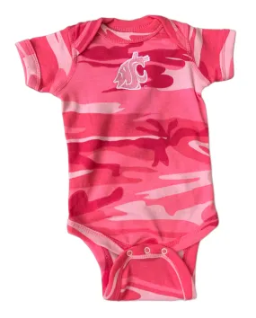 Baby Camo onesie Pink