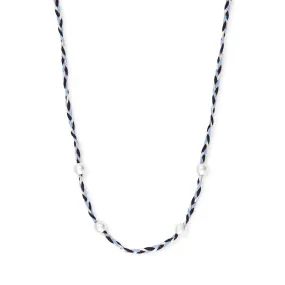 Blue Precious Threads Necklace