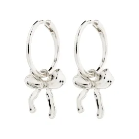 CASSIAN recycled hoop earrings silver-plated