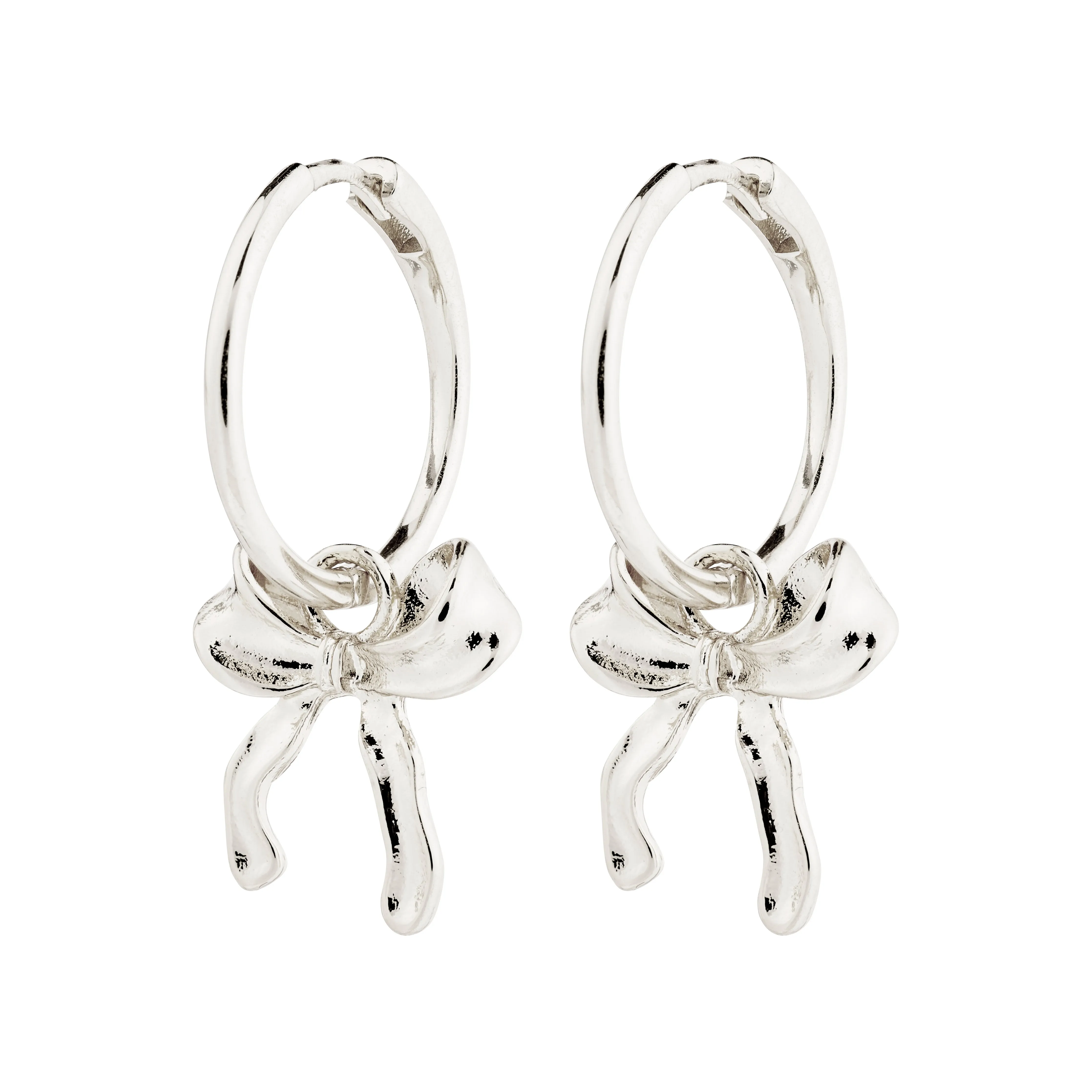 CASSIAN recycled hoop earrings silver-plated