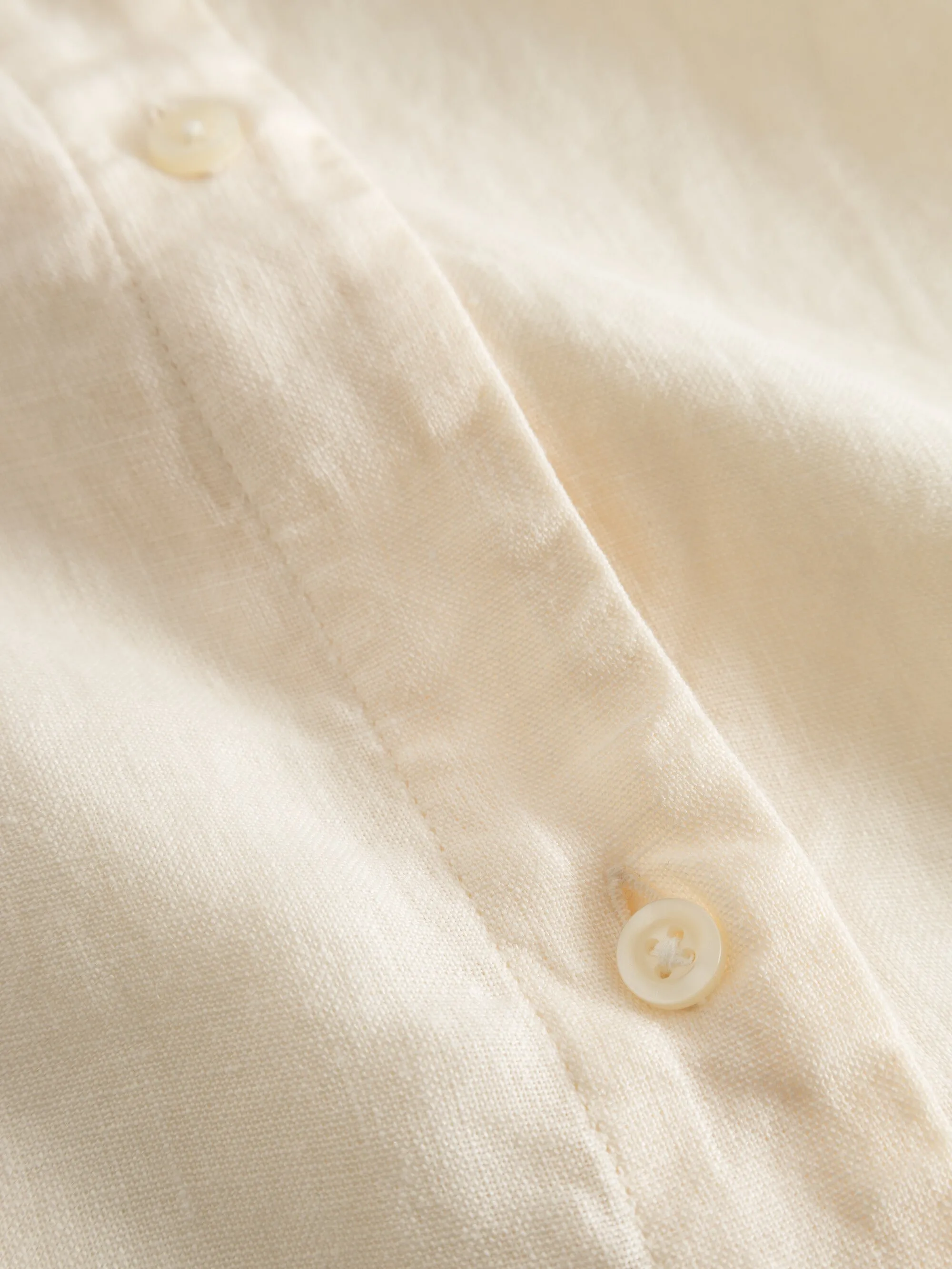 Classic linen dress - Buttercream