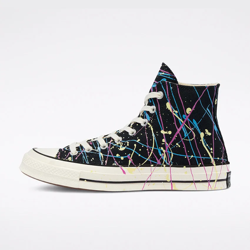 Converse - Archive Paint Splatter Chuck 70 High Top Black/Hyper Magenta 170801C