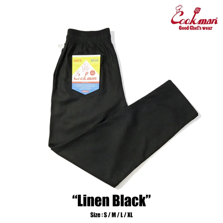 Cookman Chef Pants - Linen : Black