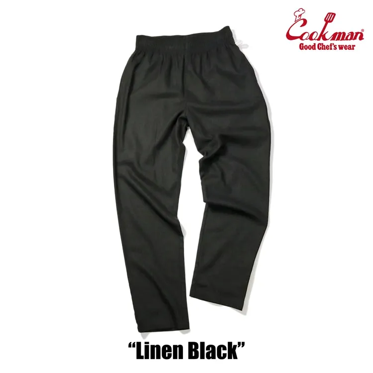 Cookman Chef Pants - Linen : Black