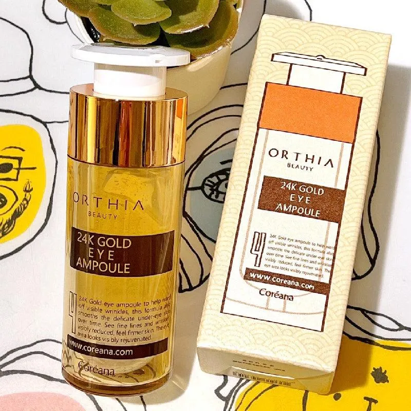 Coreana ORTHIA 24K Gold Eye Ampoule 30ml Korean Beauty Cosmetics