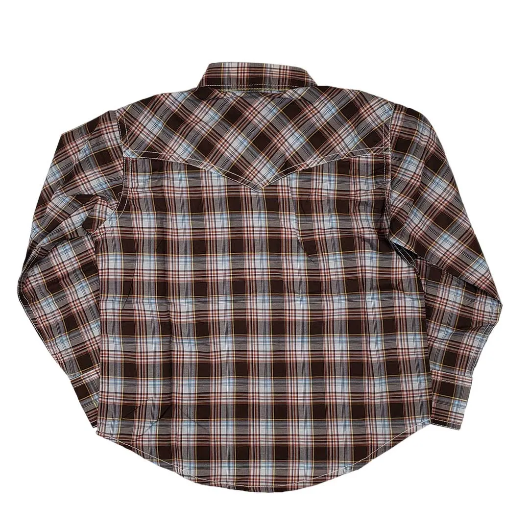 Cowboy Collection Boys' Plaid Snap Shirt