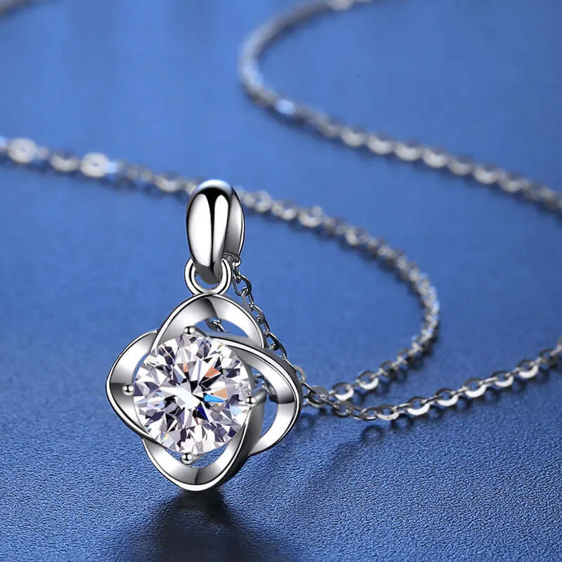 Four Leaf Clover Moissanite Necklace