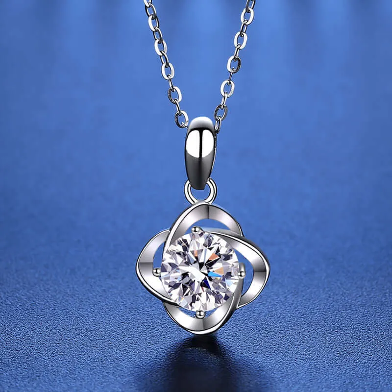 Four Leaf Clover Moissanite Necklace