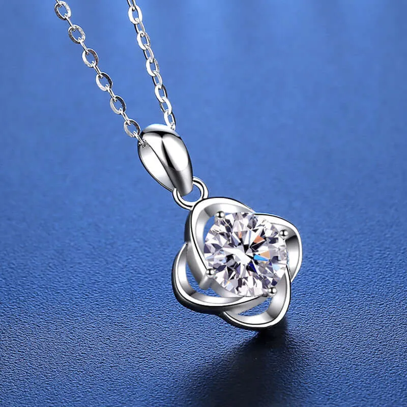 Four Leaf Clover Moissanite Necklace