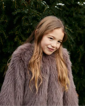 GINGERSNAPS Eco Fur Jacket Coat