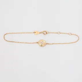 Groovy Single Diamond Disc Bracelet