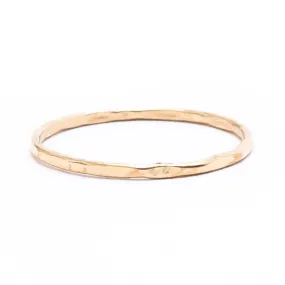 Hammered Gold Stacking Ring