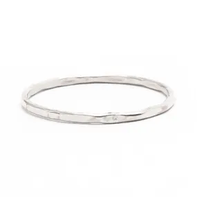 Hammered Sterling Silver Stacking Ring