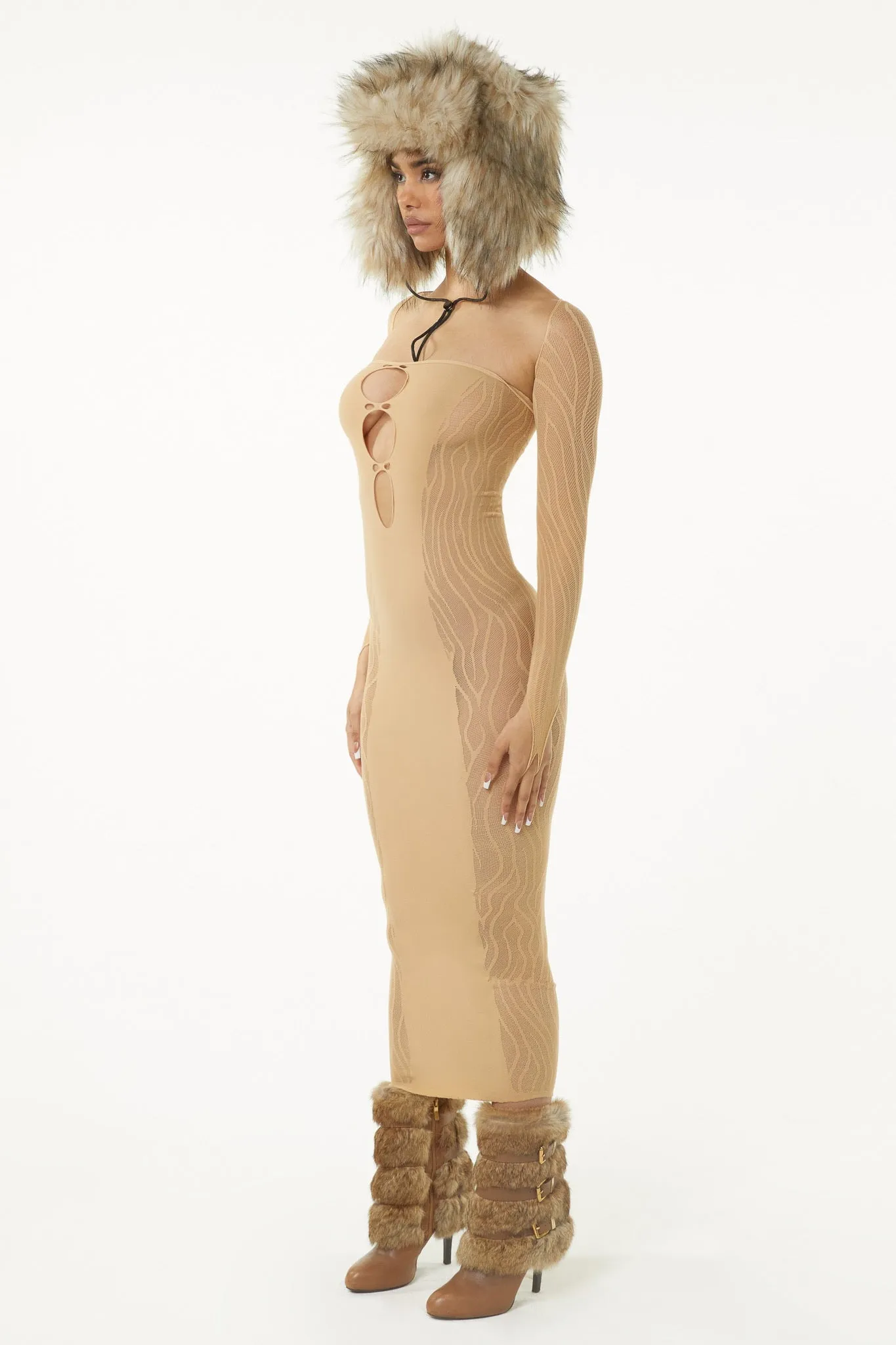 Hexen Dress - Nude