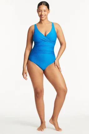 Honeycomb Cross Front One Piece