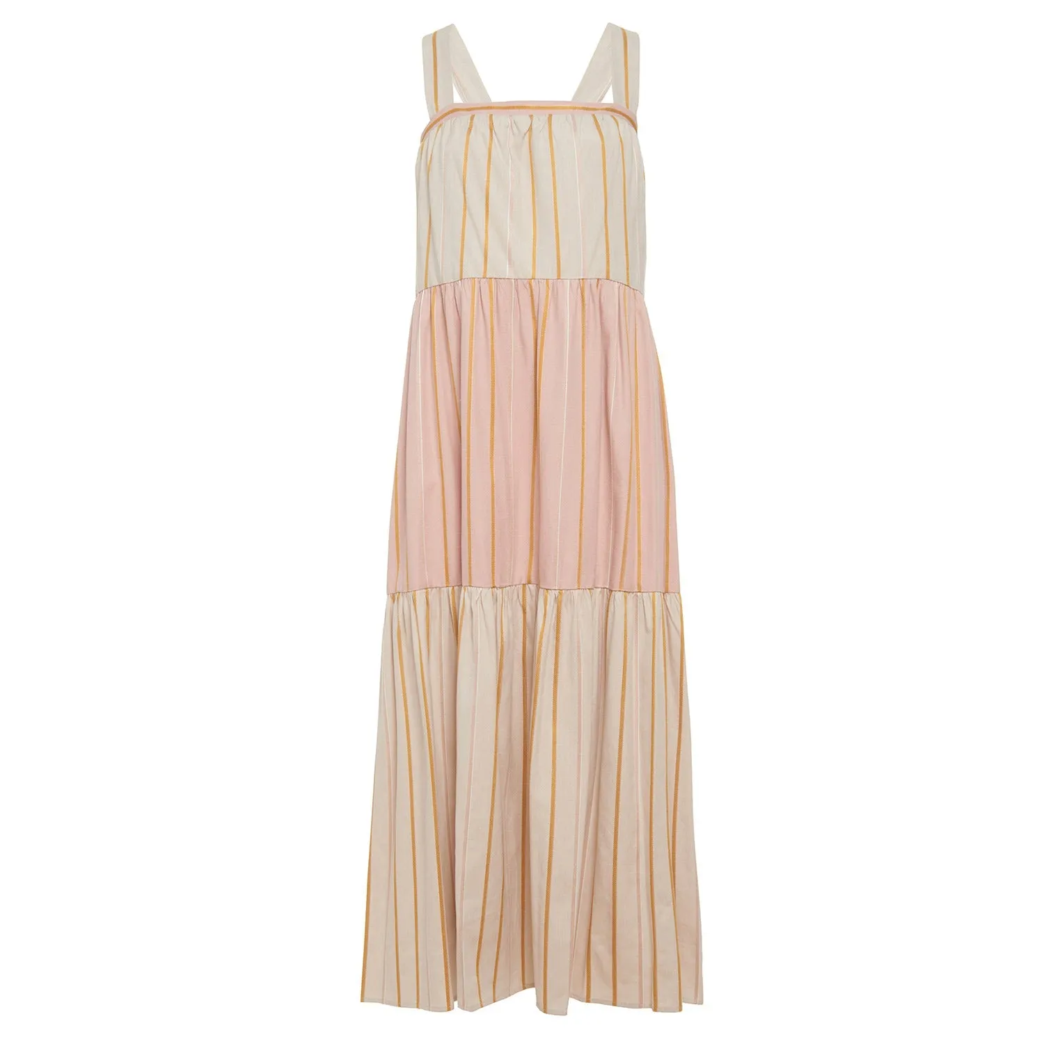 Iris Dress - Pink Multi Stripe