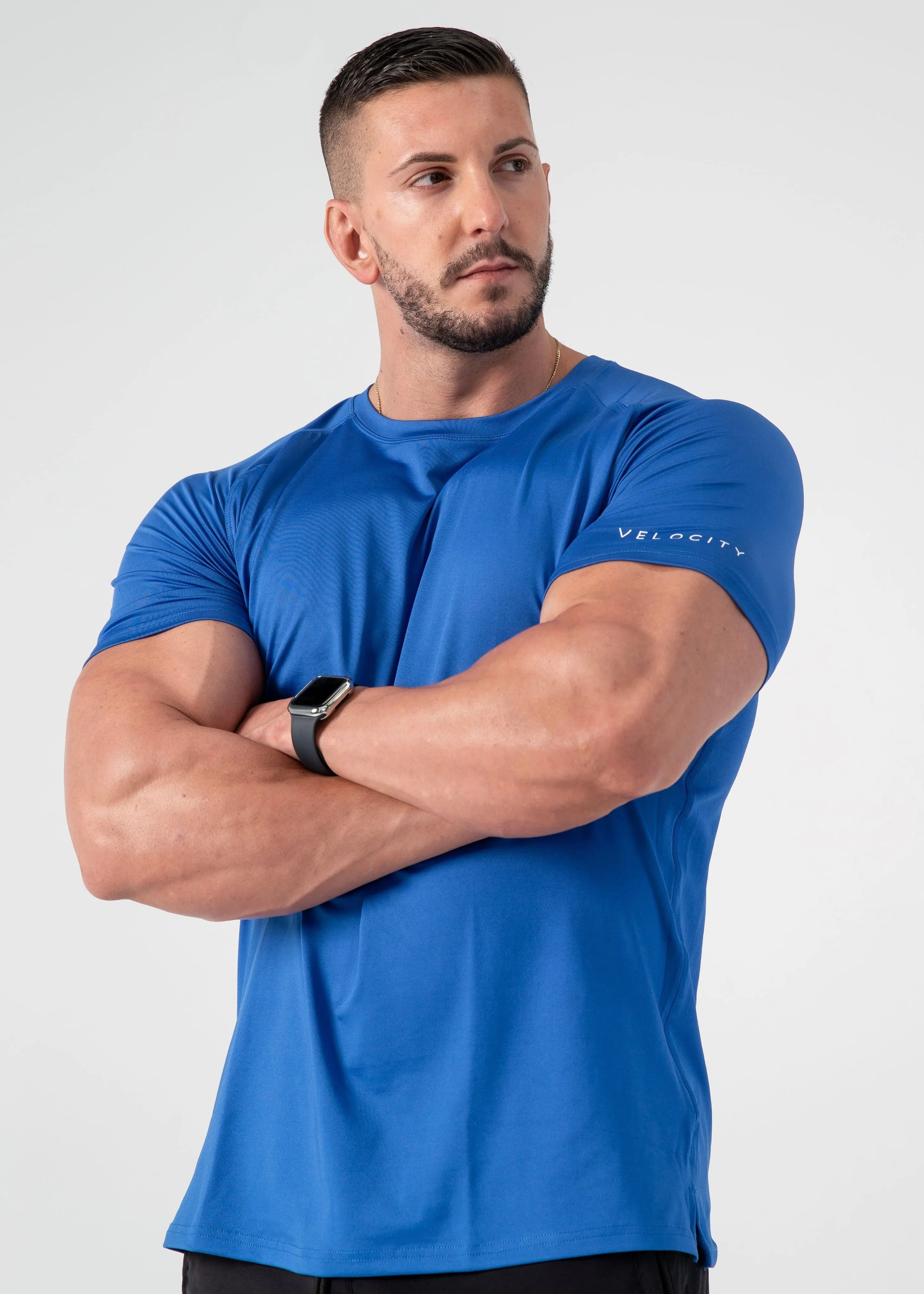 MUSCLE TRAINING SHIRT - BLUE