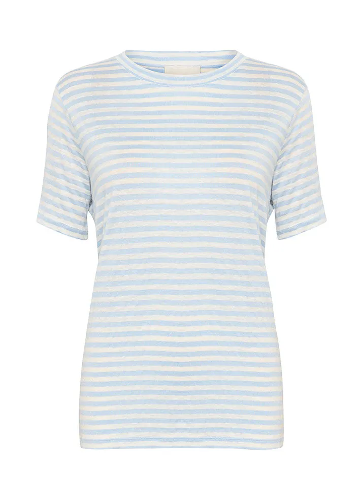 My Essential Wardrobe Lisa T-shirt - Clear Sky Striped