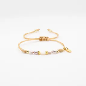 Nacar Heart Pink Pearl Bracelet