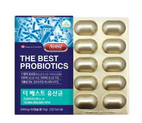 Noble The Best Probiotics 30 Capsules Gut Health Supplements Food Lactobacillus