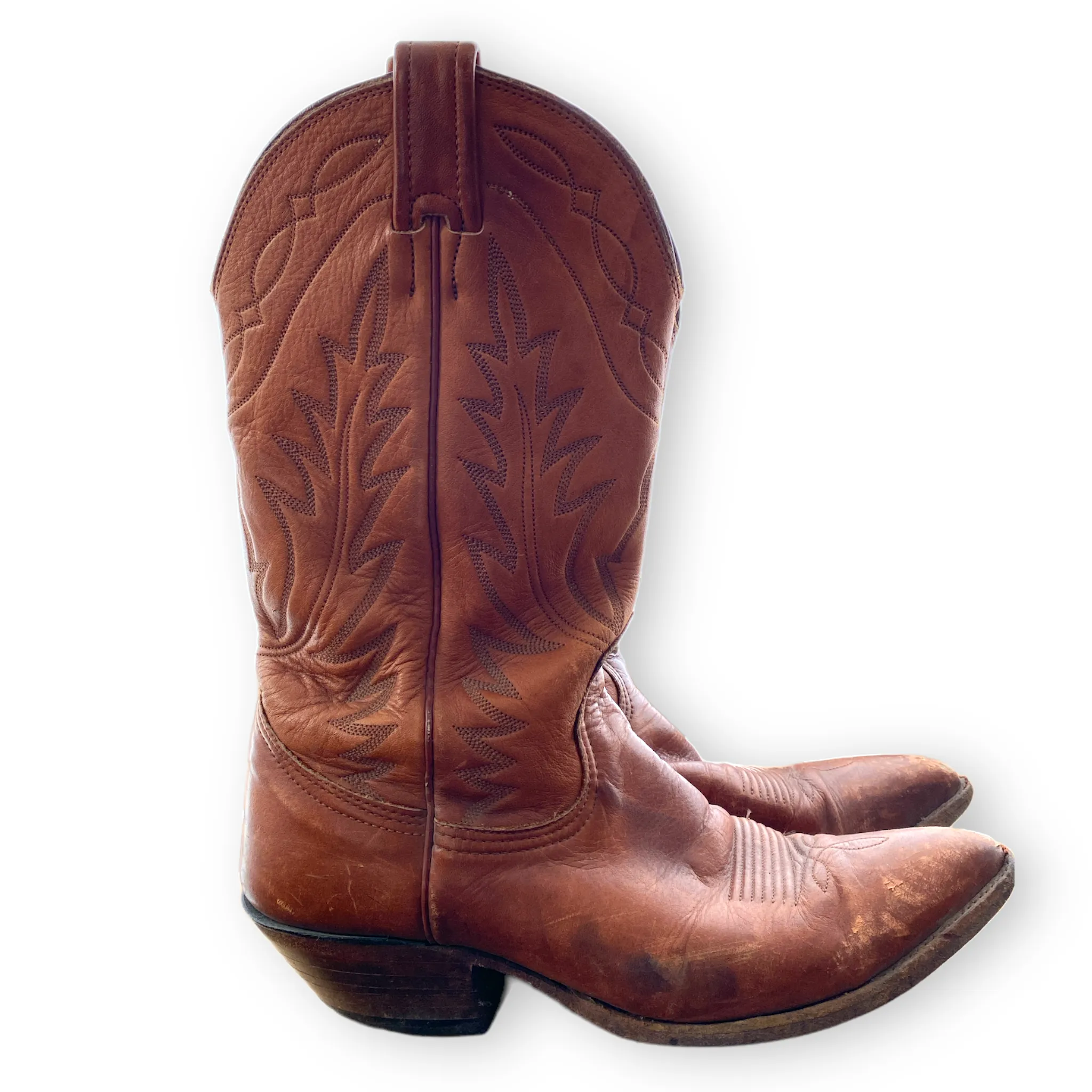 Nocona Brown Distressed Cowboy Boots