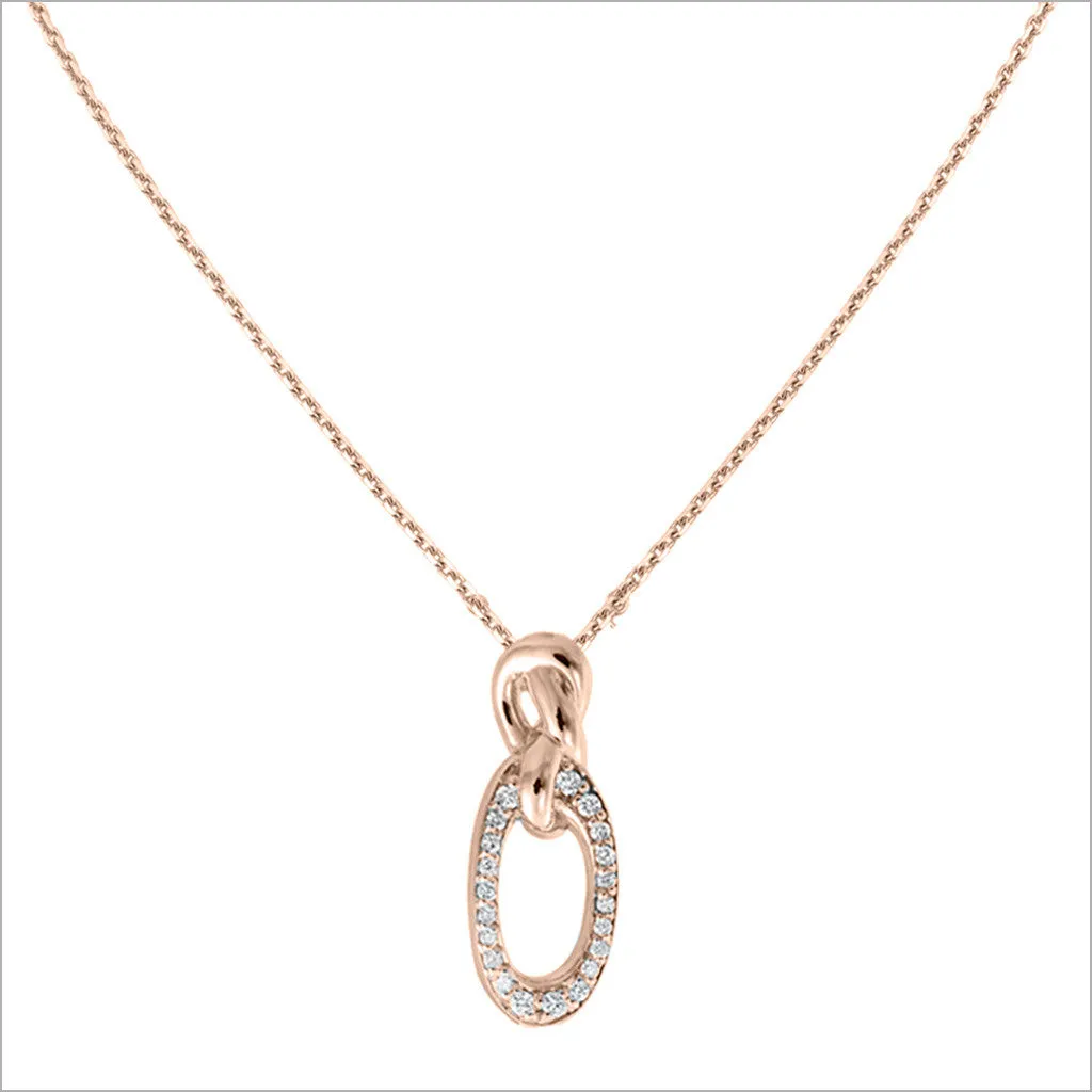 Nodo 18K Rose Gold & Diamond Necklace