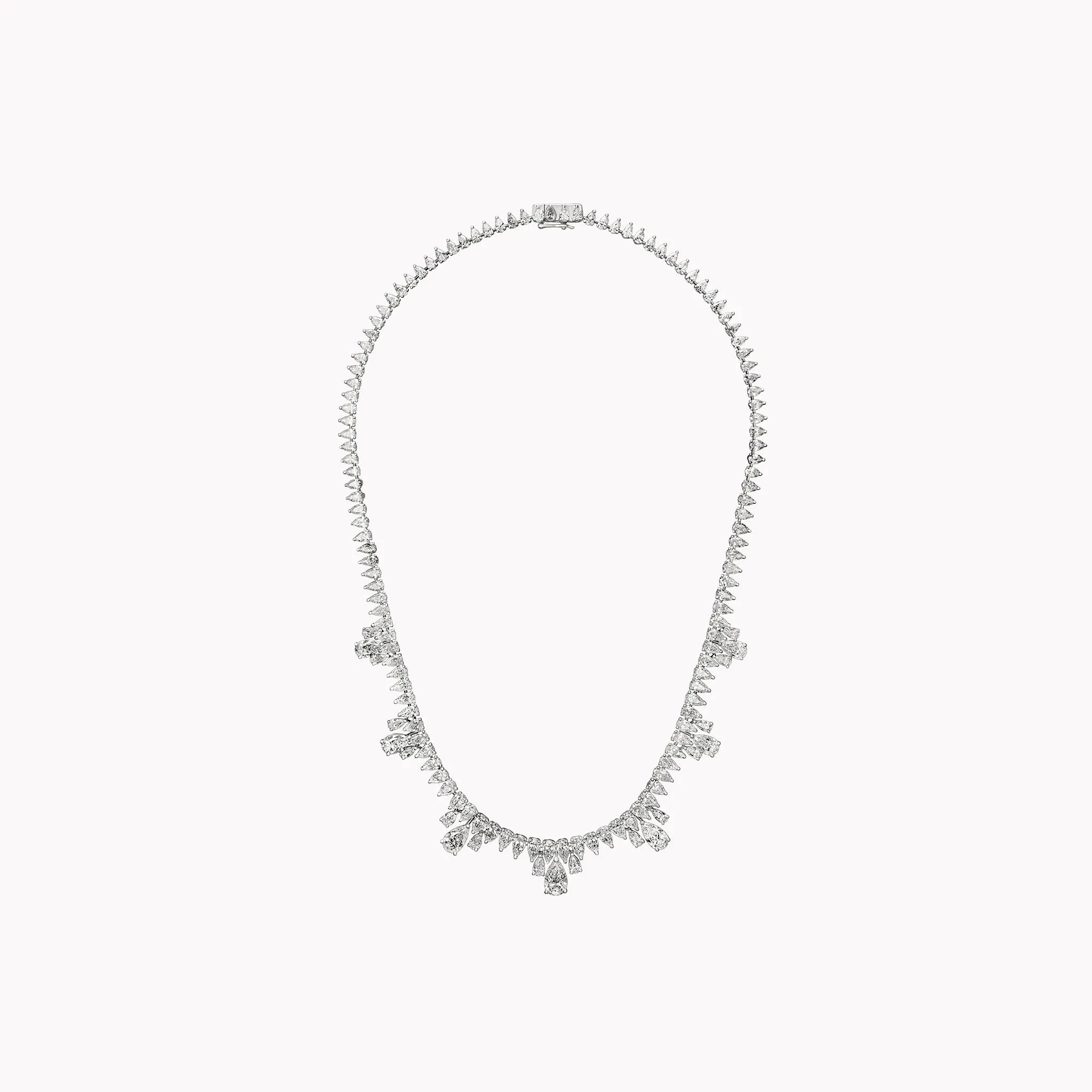 Pear Shape Diamond Necklace