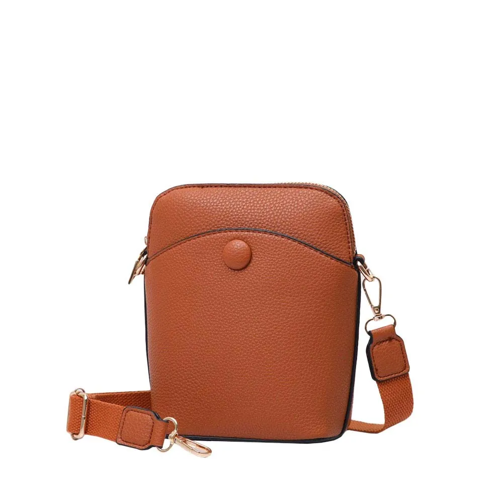 Pebbled Faux Leather Mini Crossbody Bag