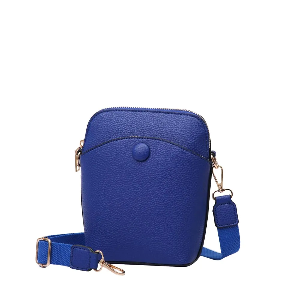 Pebbled Faux Leather Mini Crossbody Bag