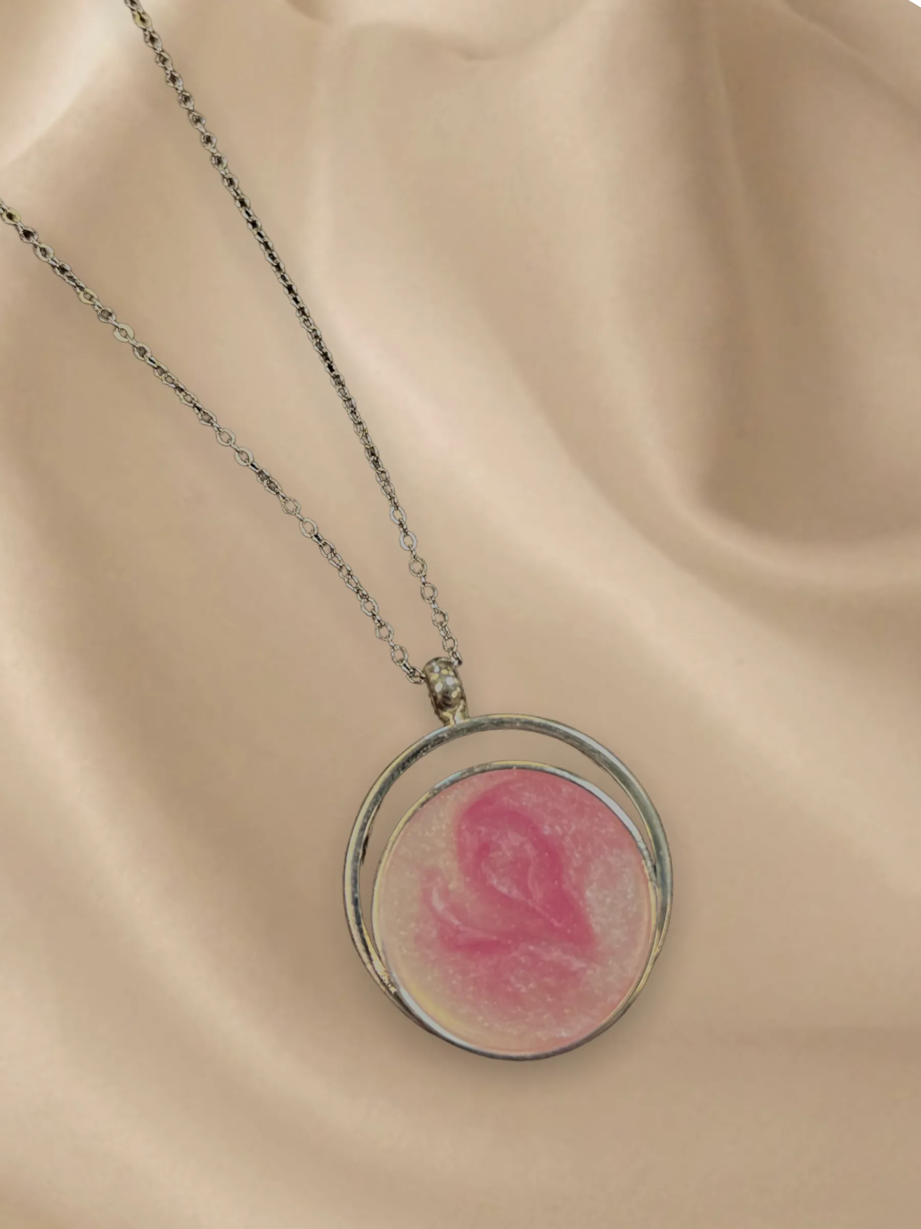 Pink Brest Cancer Awareness Necklace