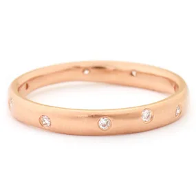 SALE! Rose Gold Diamond Wonky Band by Anne Sportun