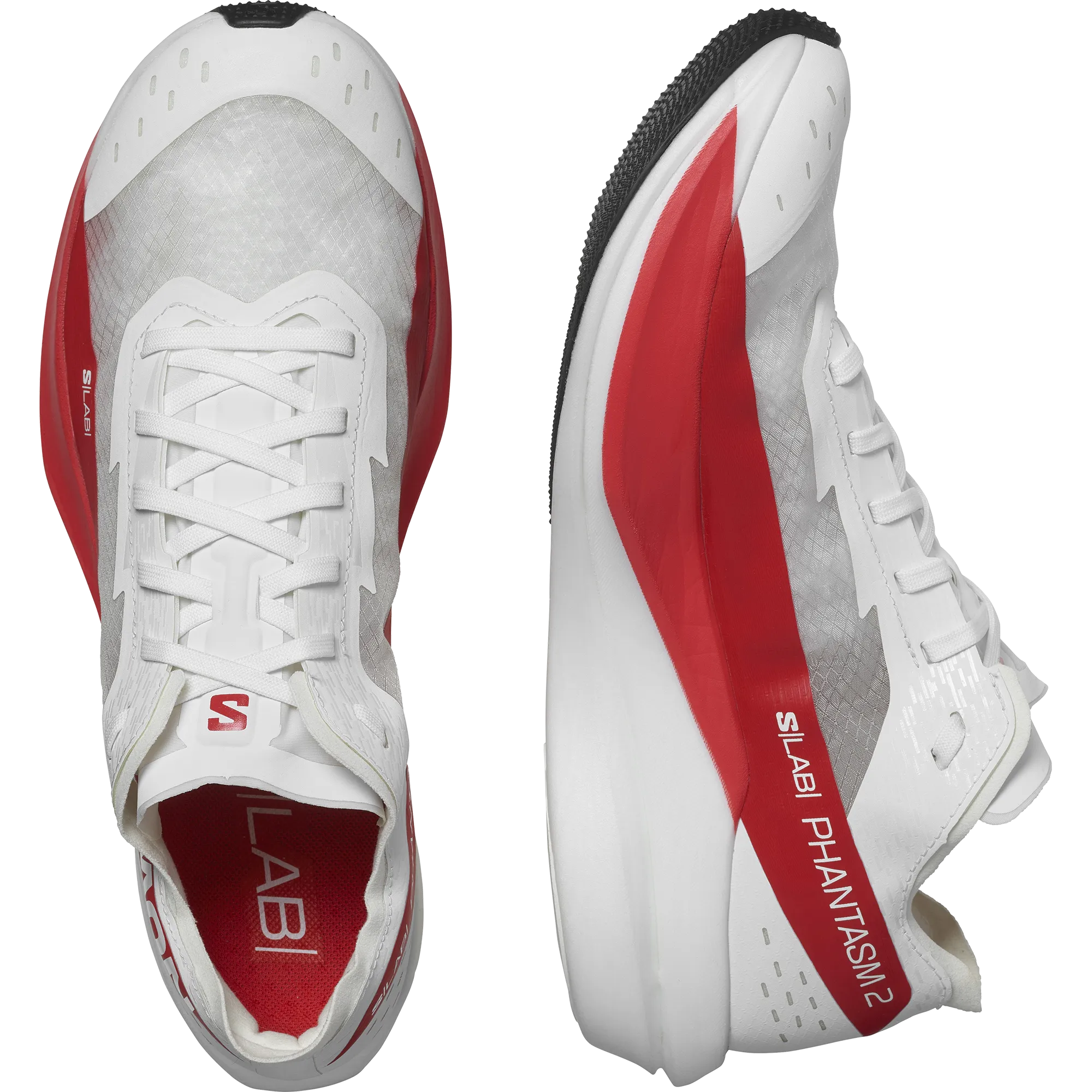 Salomon S/LAB Phantasm 2 Shoe (Unisex) White / White / High Risk Red