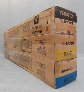 Sharp Toner Cartridges - MX-31NTCA, MX-31NTYA, MX-31NTBA - NEW!