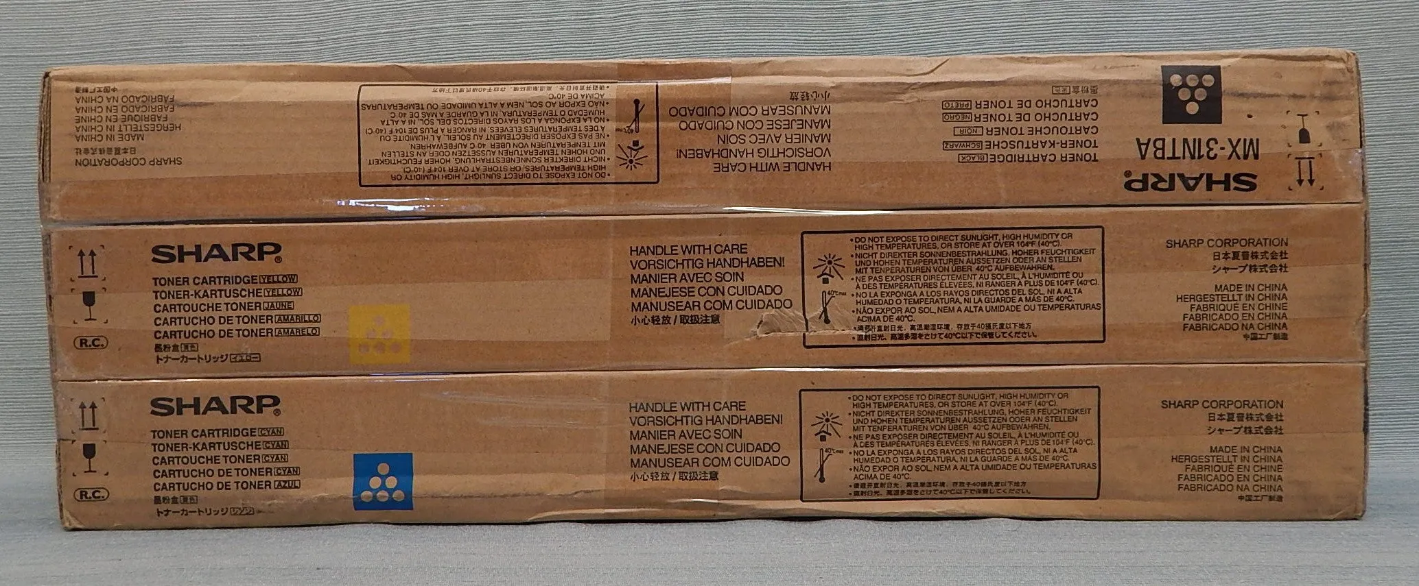 Sharp Toner Cartridges - MX-31NTCA, MX-31NTYA, MX-31NTBA - NEW!