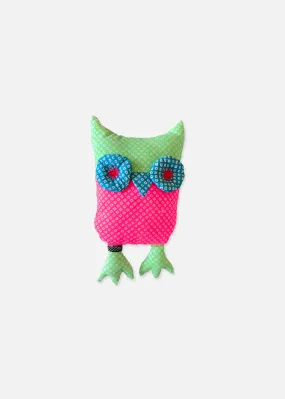 Stuffed Cushion Toy - Owl Pink