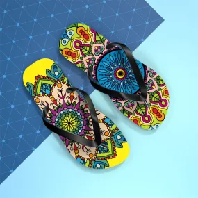 Stylish Mandala Art Flip Flops - Summer Footwear