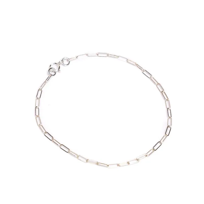 Super Dainty Chain Link Bracelet - 7 - Sterling Silver