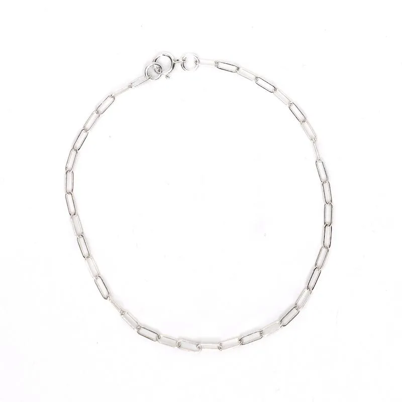 Super Dainty Chain Link Bracelet - 7 - Sterling Silver