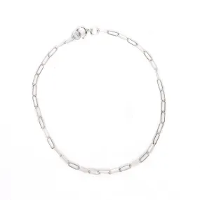 Super Dainty Chain Link Bracelet - 7 - Sterling Silver