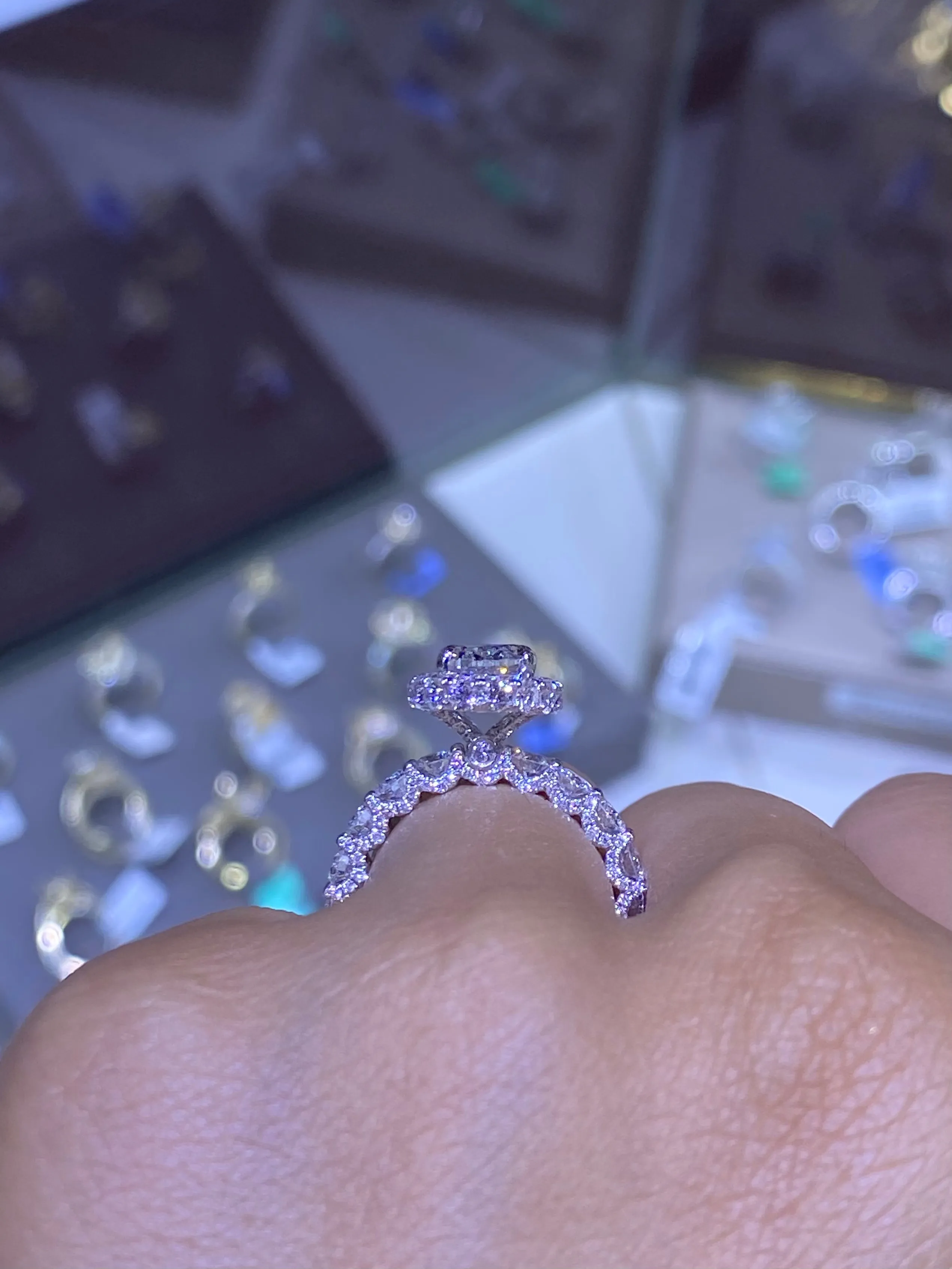 The Olivia Engagement Ring With Labgrown Diamond Center