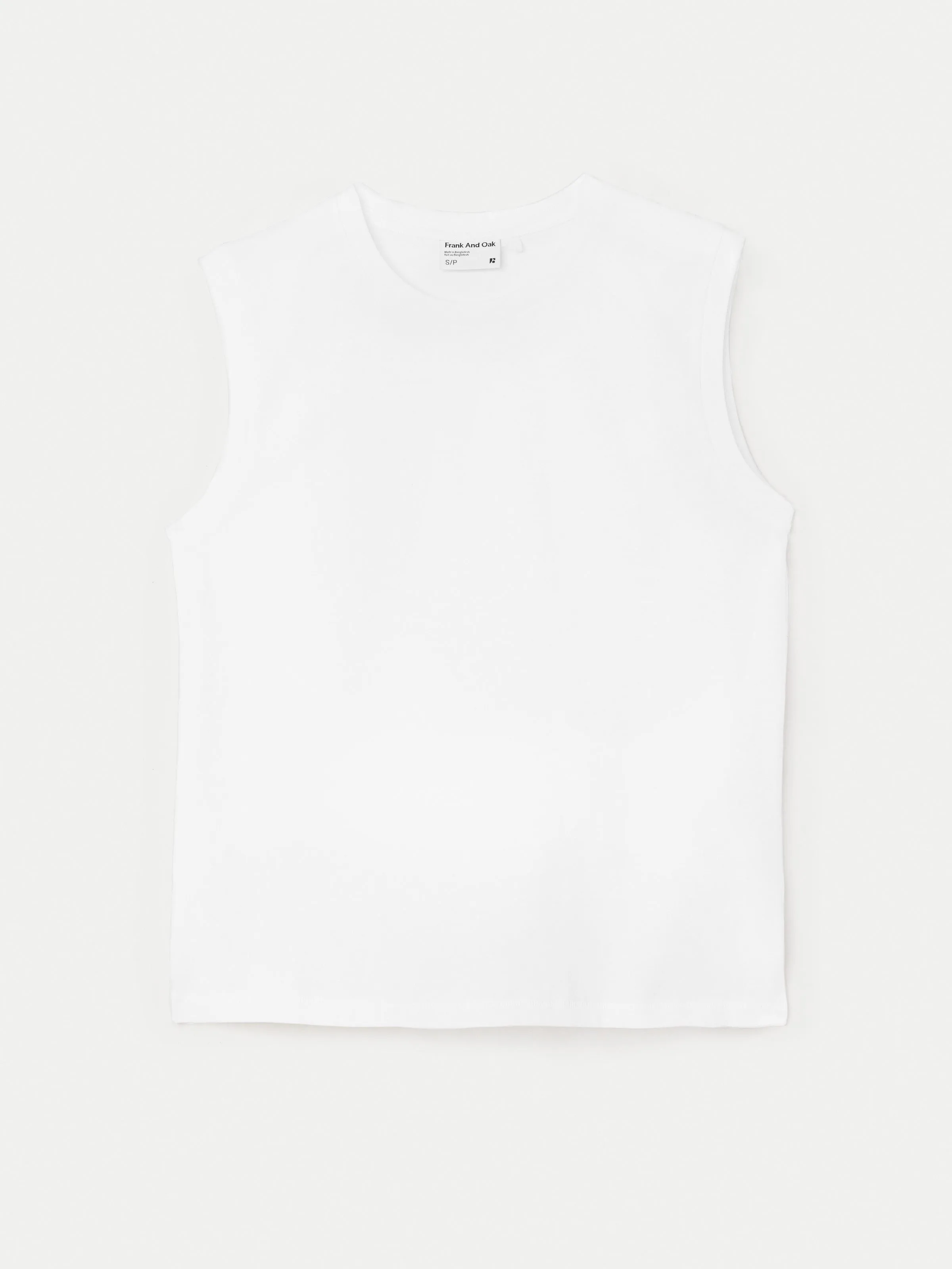 The Sleeveless T-Shirt in Bright White