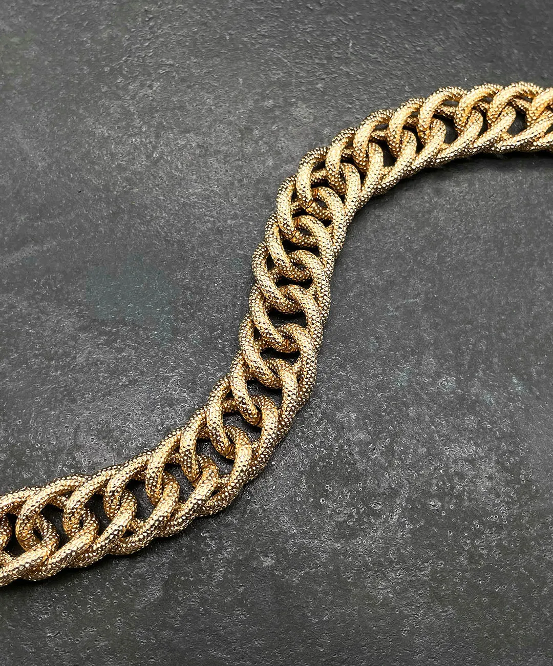 【USA輸入】ヴィンテージ NAPIER テクスチャー チェーン ブレスレット/Vintage NAPIER Textured Chain Bracelet