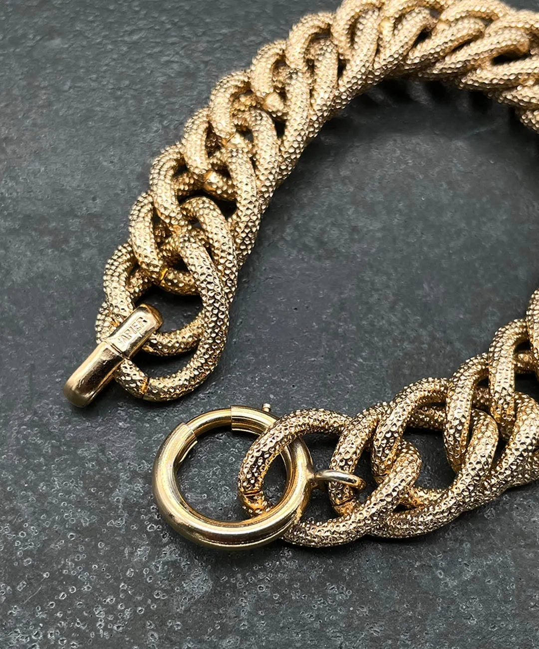 【USA輸入】ヴィンテージ NAPIER テクスチャー チェーン ブレスレット/Vintage NAPIER Textured Chain Bracelet