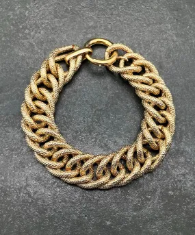 【USA輸入】ヴィンテージ NAPIER テクスチャー チェーン ブレスレット/Vintage NAPIER Textured Chain Bracelet