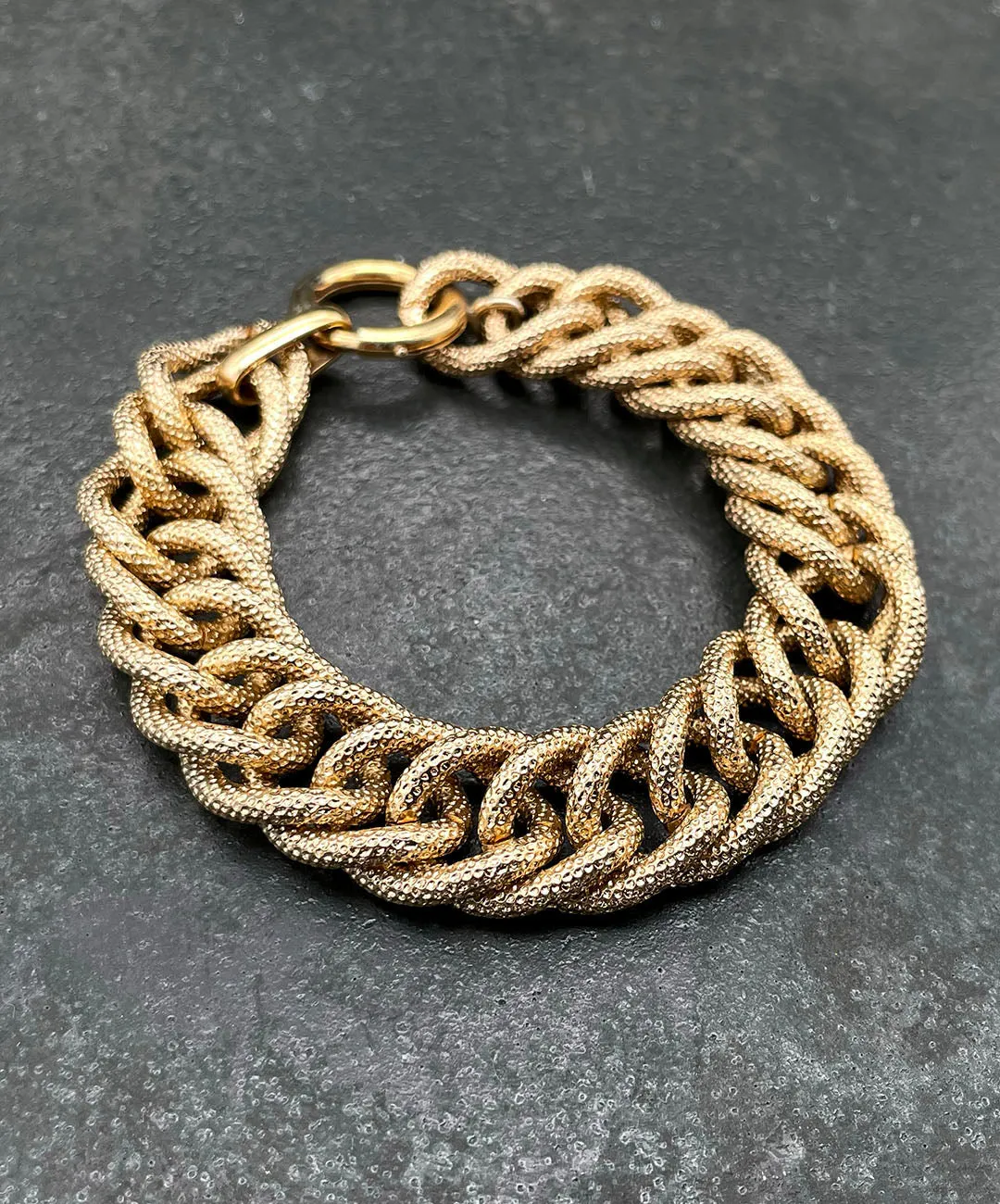 【USA輸入】ヴィンテージ NAPIER テクスチャー チェーン ブレスレット/Vintage NAPIER Textured Chain Bracelet