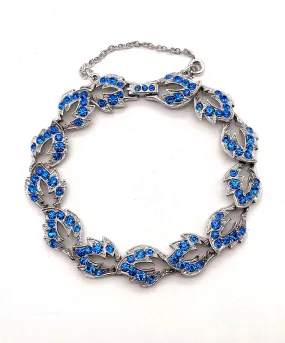 【USA輸入】ヴィンテージ ORA ブルー ビジュー ブレスレット/Vintage Blue Bijou Bracelet