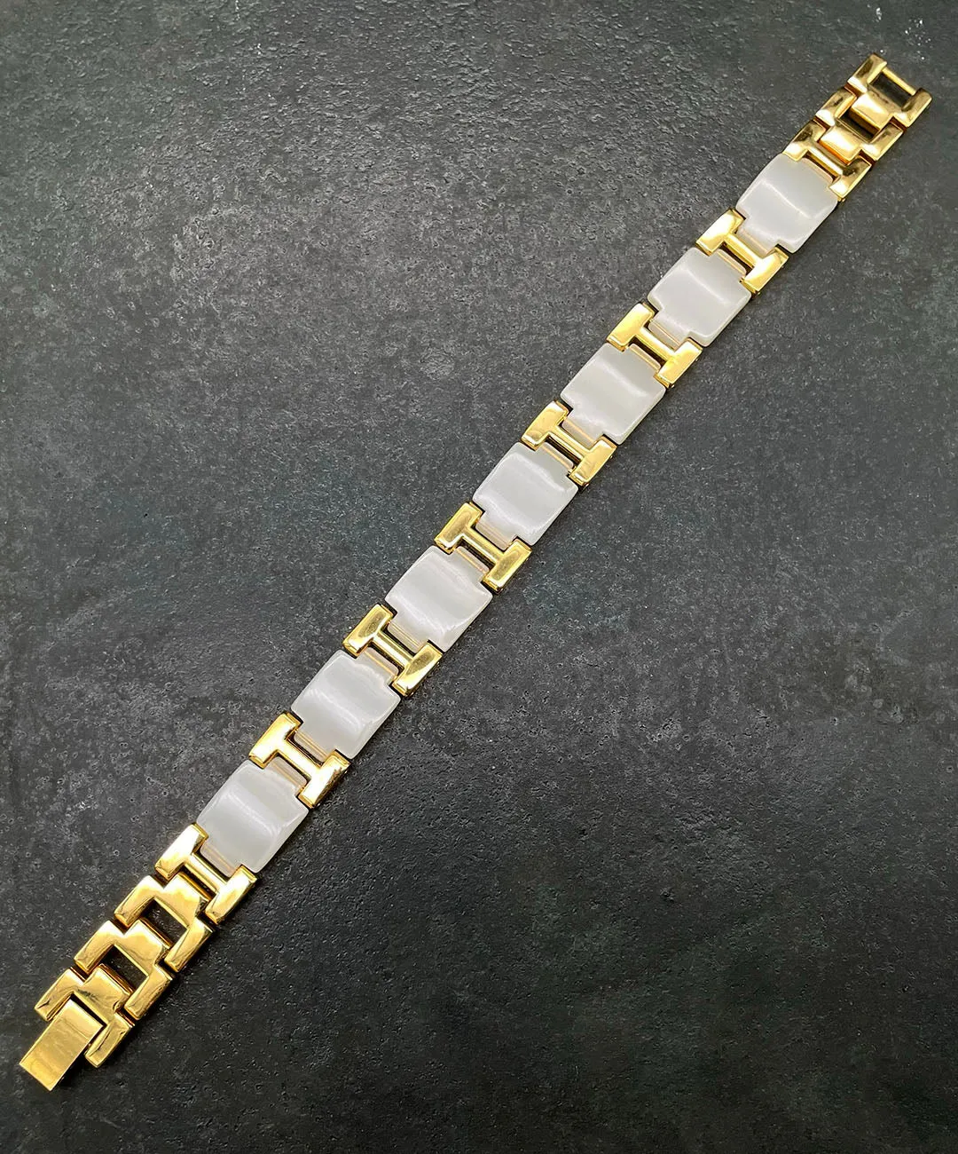 【USA輸入】ヴィンテージ アイボリー ゴールド ブレスレット/Vintage Ivory Gold Bracelet