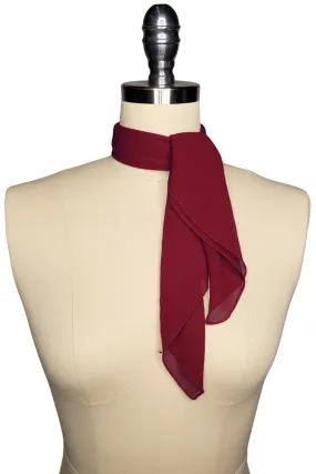 Verona Square Neck Scarf (Burgundy)